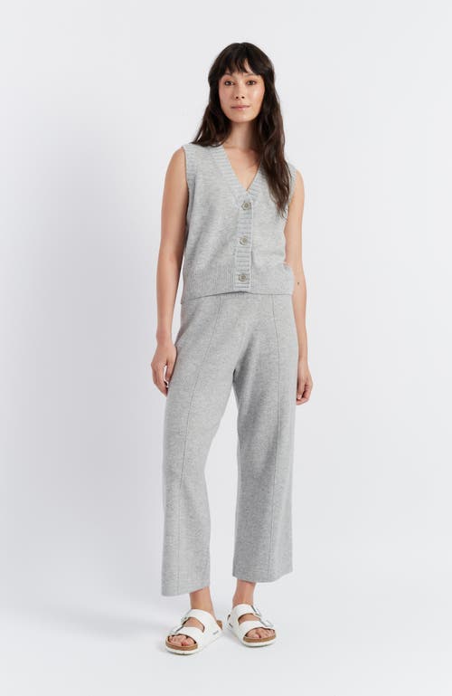 Chinti & Parker Wool And Cashmere Blend Knit V Neck Waistcoat In Grey