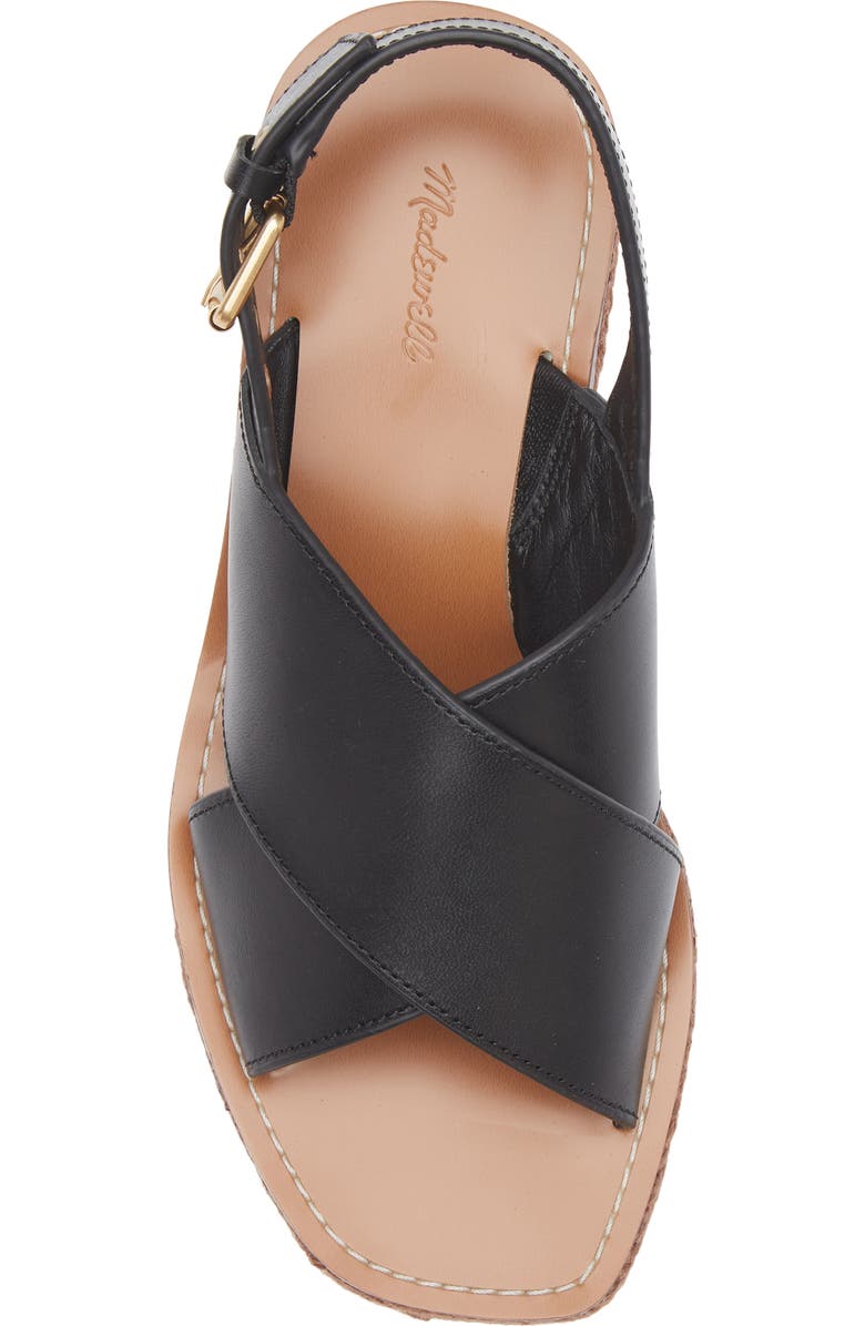 Madewell The Amee Wedge Platform Sandal, Alternate, color, True Black