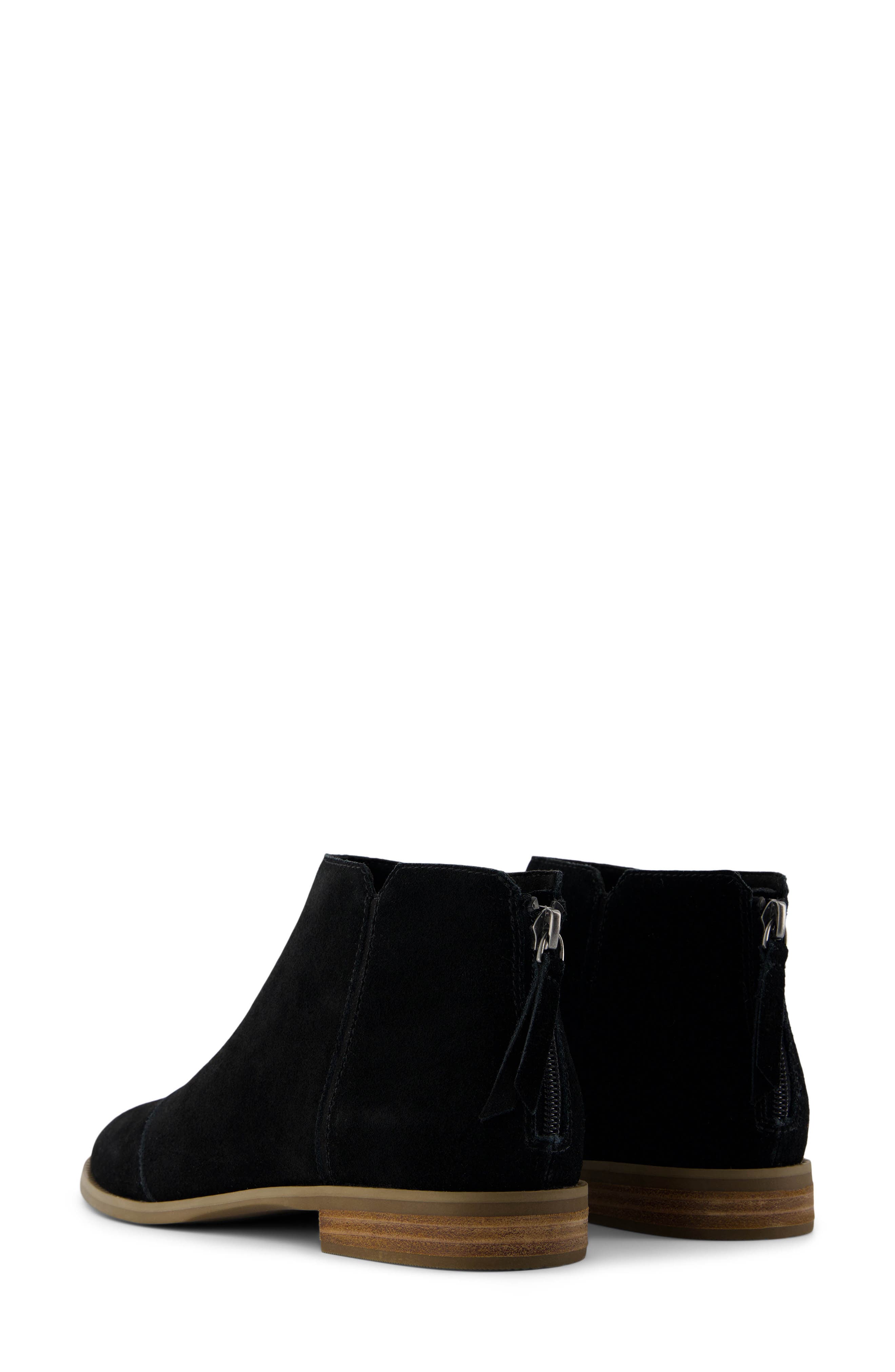 TOMS Rylie Cap Toe Bootie, Alternate, color, Black