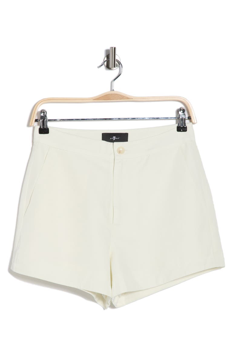 7 For All Mankind Chino Shorts, Main, color, Ivory