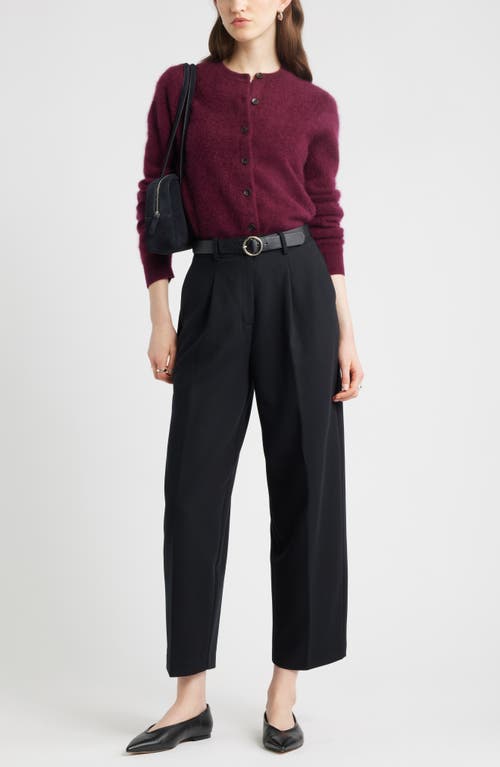 Nordstrom Pleated Ankle Pants In Black