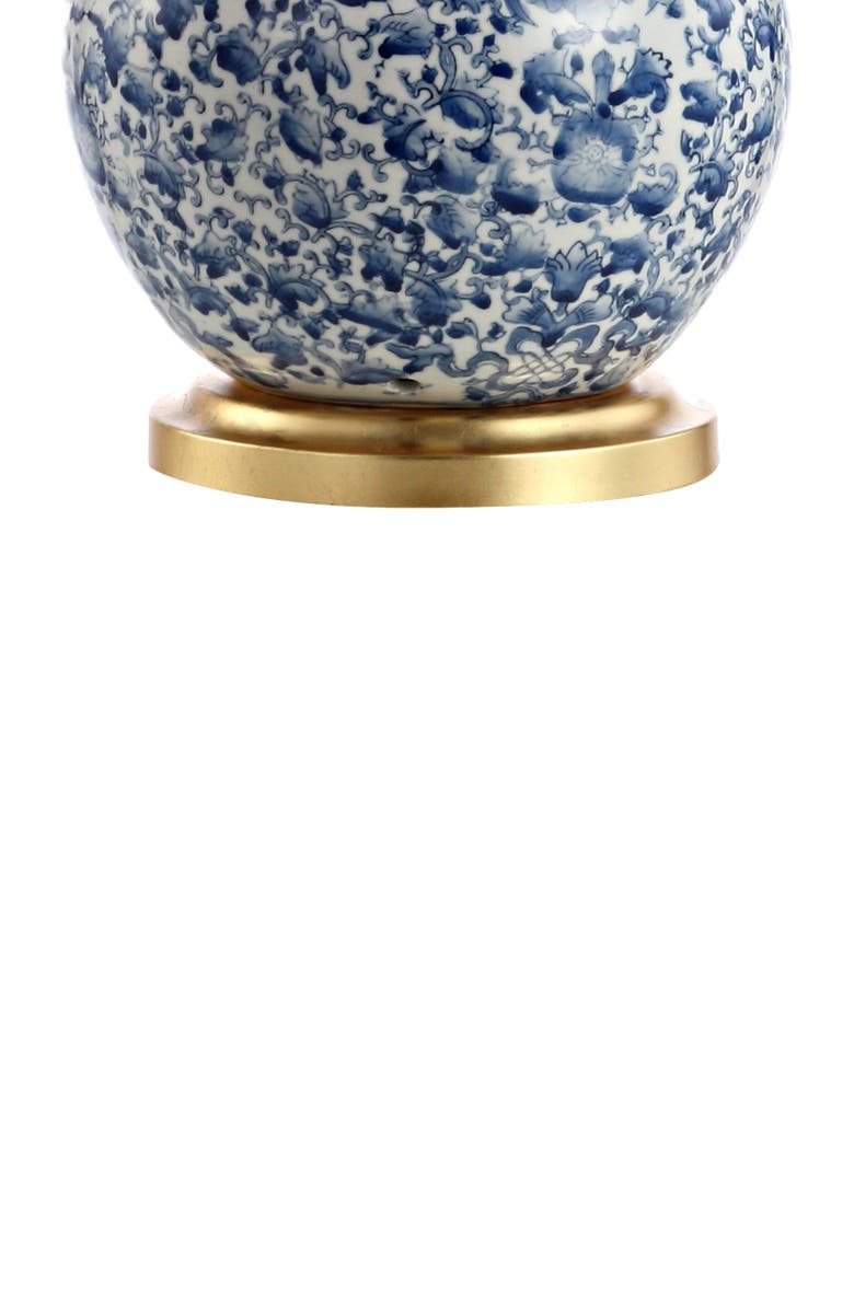 JONATHAN Y Chinois 30" Ceramic/Iron Classic Cottage LED Table Lamp, Blue/White, Alternate, color, Blue/White