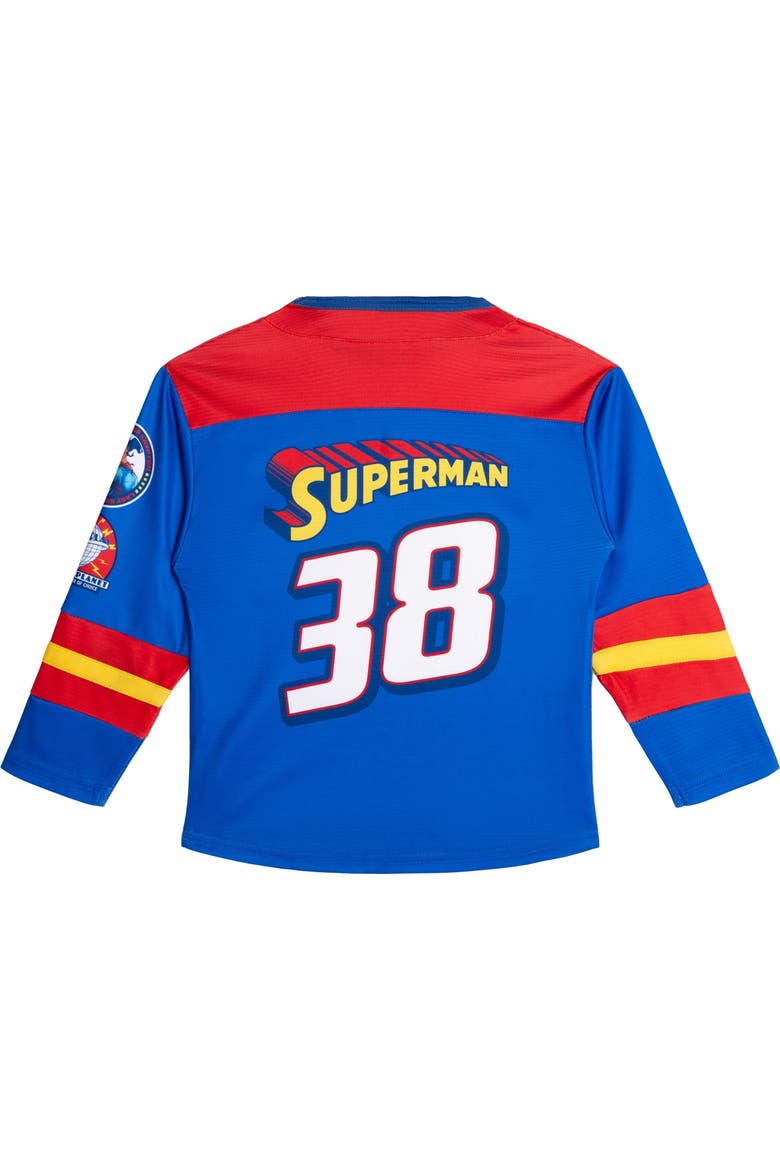 Justice League Superman Hockey Jersey, Alternate, color, Royal Blue Superman