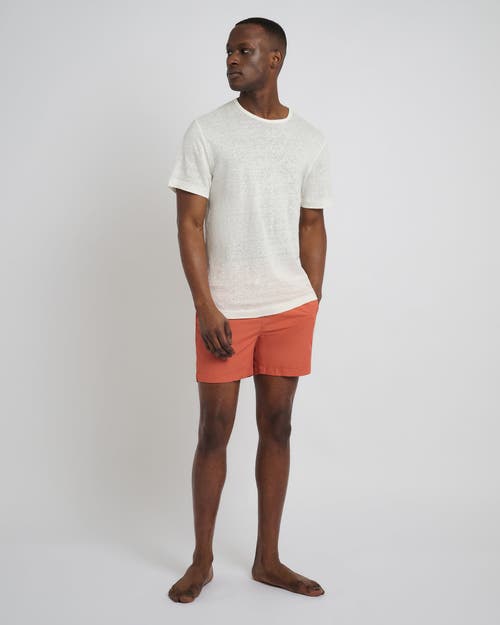 Onia Charles 5 Swim Trunks In Orange Coral