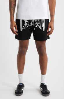 ICECREAM Shot Cotton French Terry Sweat Shorts