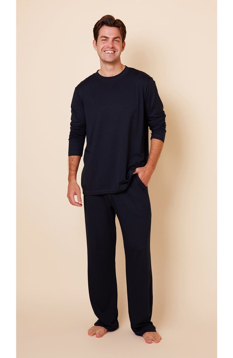 The Cat's Pajamas Men's Pima Knit Pullover Set, Main, color, Classic Midnight