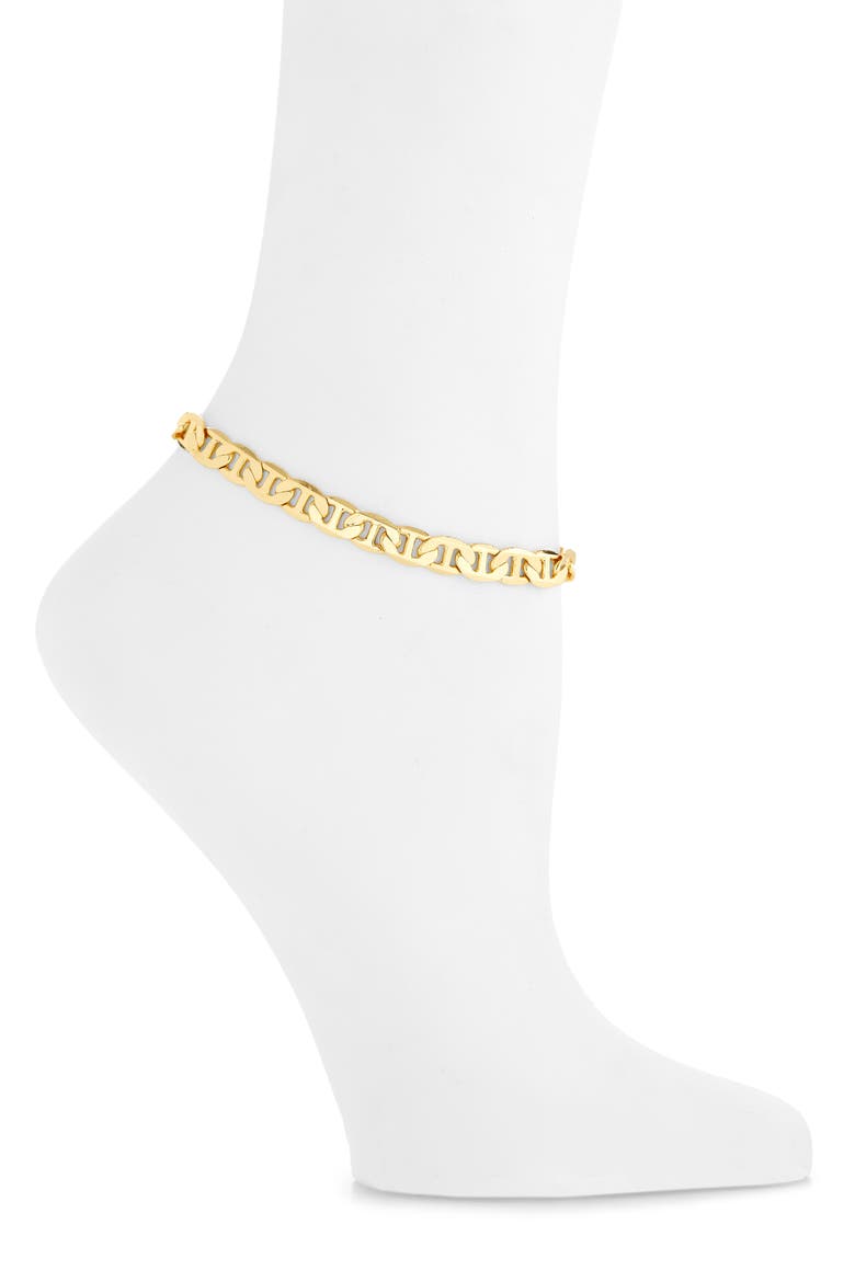 Corazon Anklet, Main, color, GOLD