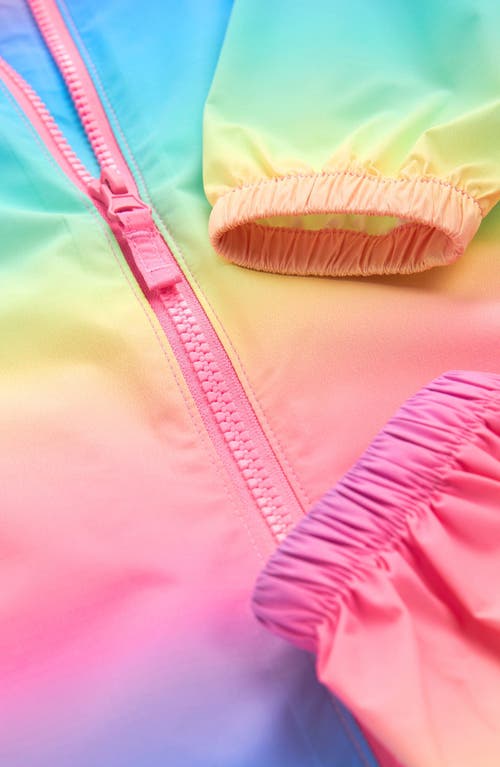 Next Kids' Rainbow Puddlesuit In Pink