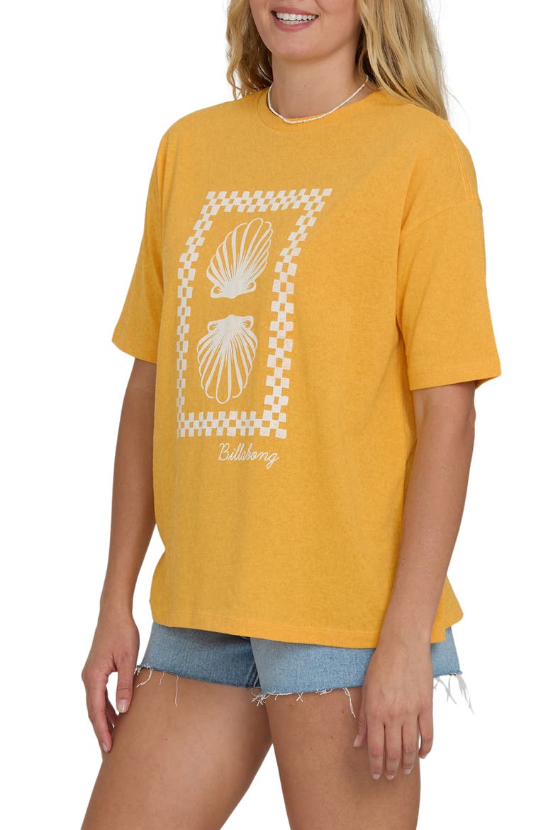 Balance of Waves Oversize Cotton Graphic T-Shirt, Alternate, color, SUN KISSED