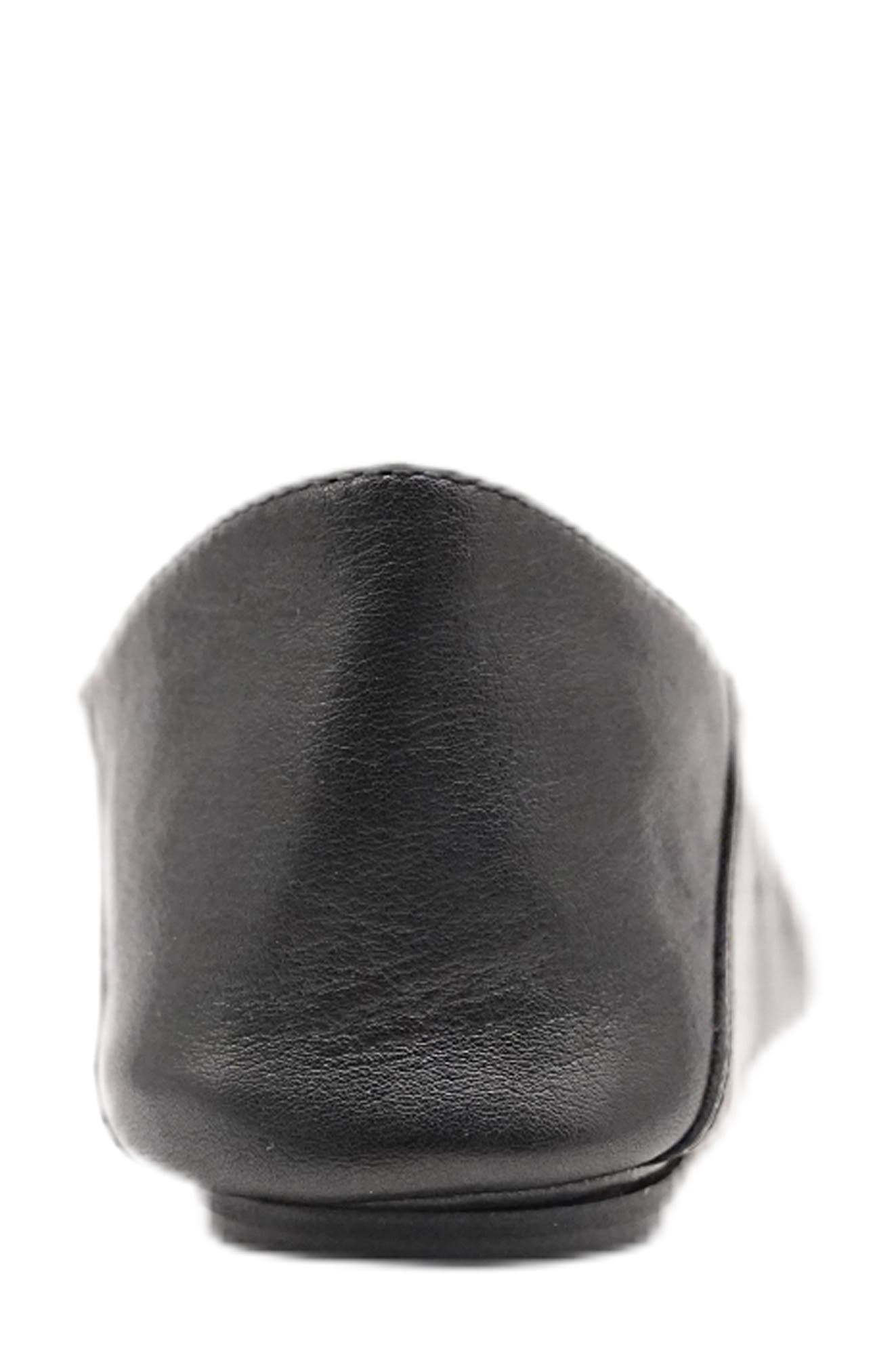 Indie Skimmer Flat, Alternate, color, BLACK LEATHER