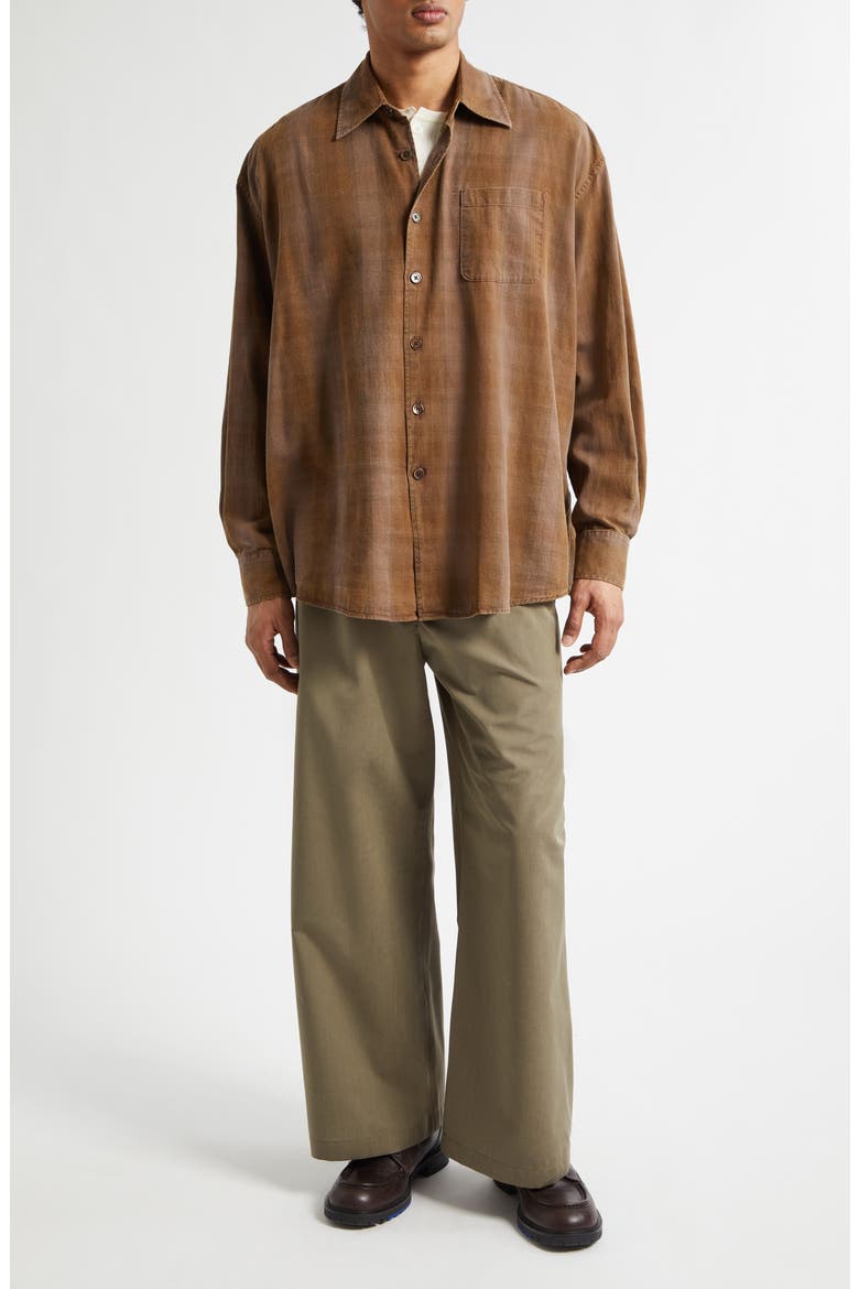 Borrowed Check Cotton Flannel Button-Up Shirt, Alternate, color, DAKOTA FLANNEL CHECK