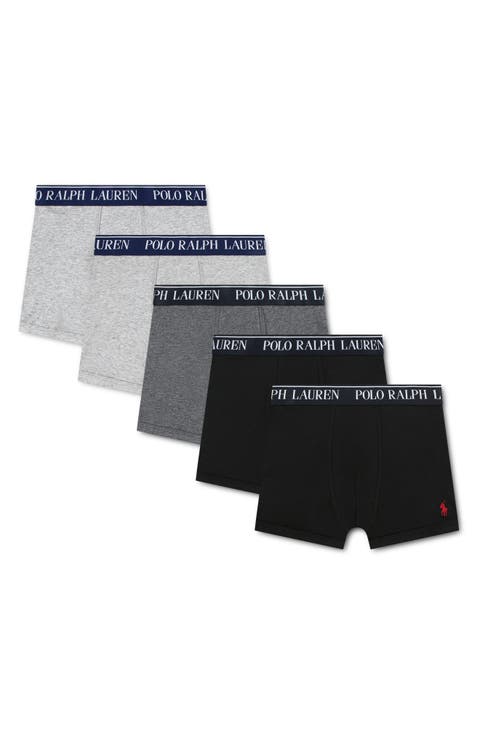Kids' Assorted 5 Pack Cotton Blend Boxer Briefs