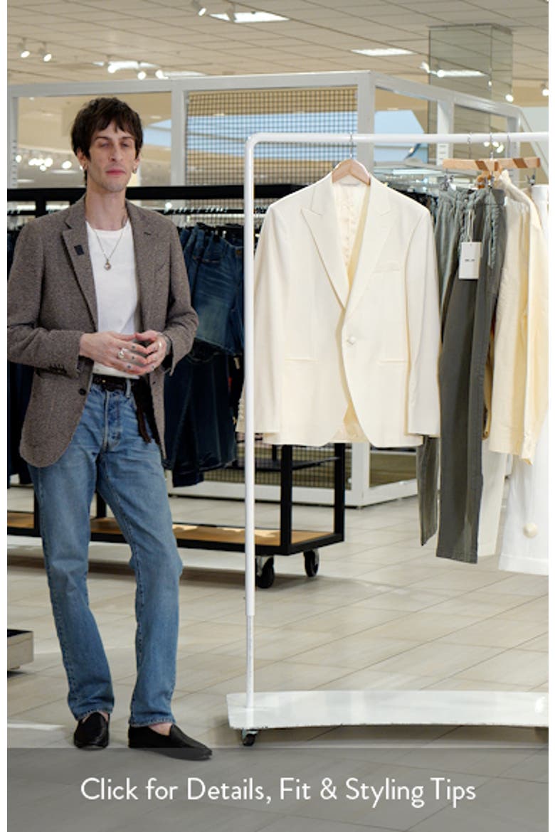 250th Capsule Erie Off White Super 100s Wool Self Peak Lapel Dinner Jacket (Nordstrom Exclusive) video