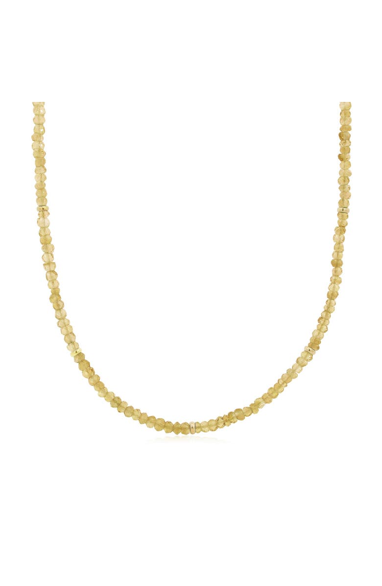 The Lovery Fine Jewelry Citrine Bead Necklace, Main, color, Citrine
