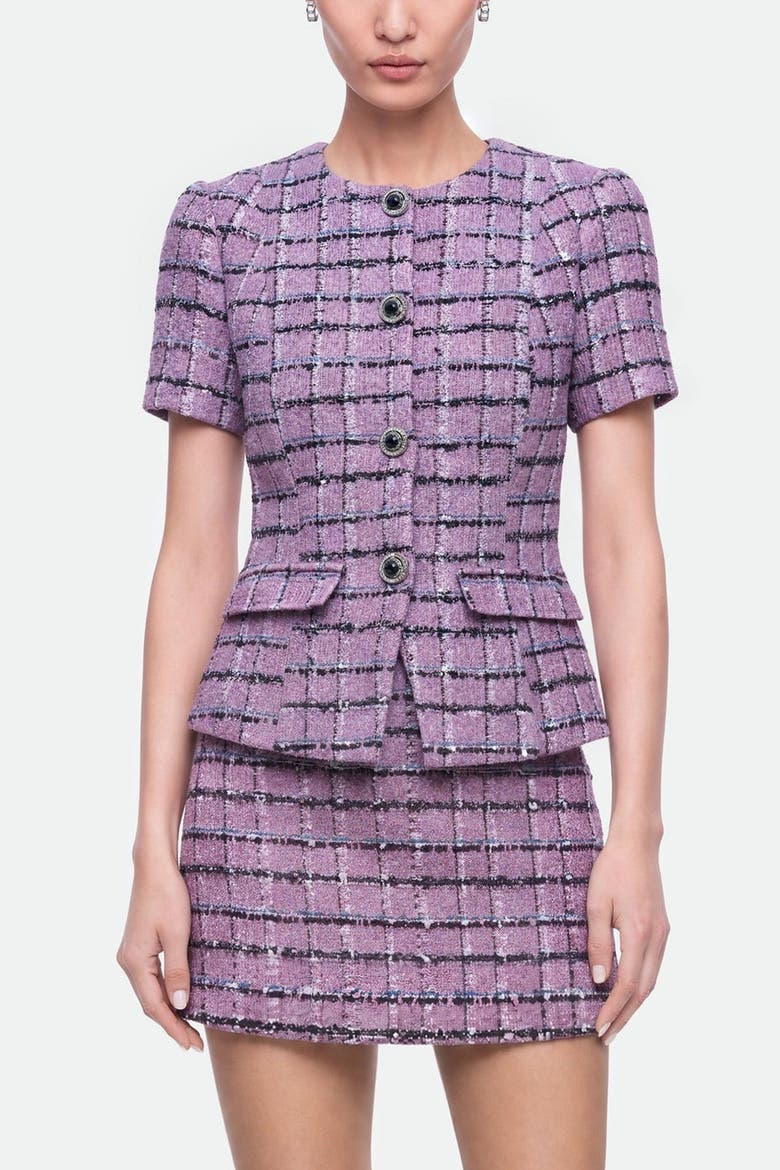 Textured Tweed Jacket, Main, color, Pink