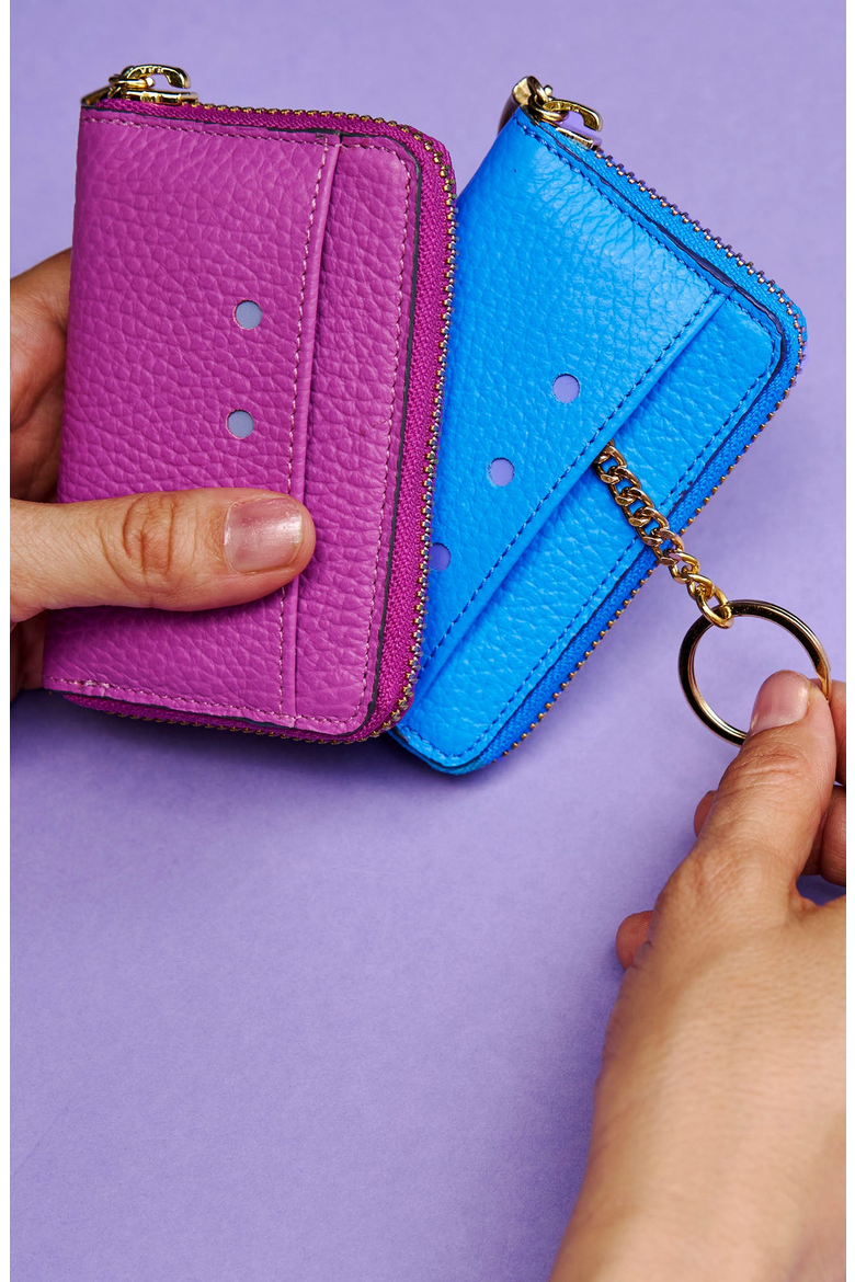 Ascot Coin and Card Case, Alternate, color, Magenta