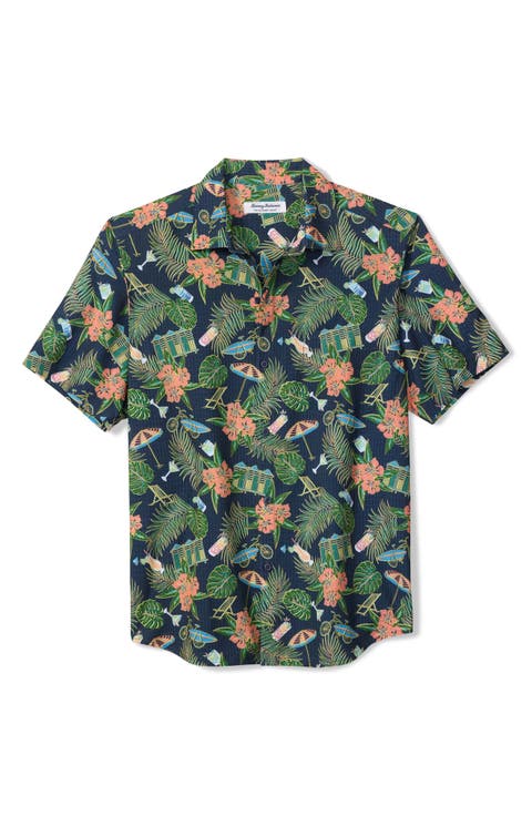 Bahama Coast Cabana IslandZone® Short Sleeve Button-Up Shirt