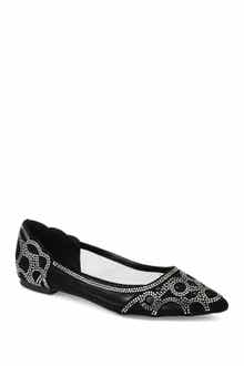 Journee Collection Batavia Rhinestone Flat