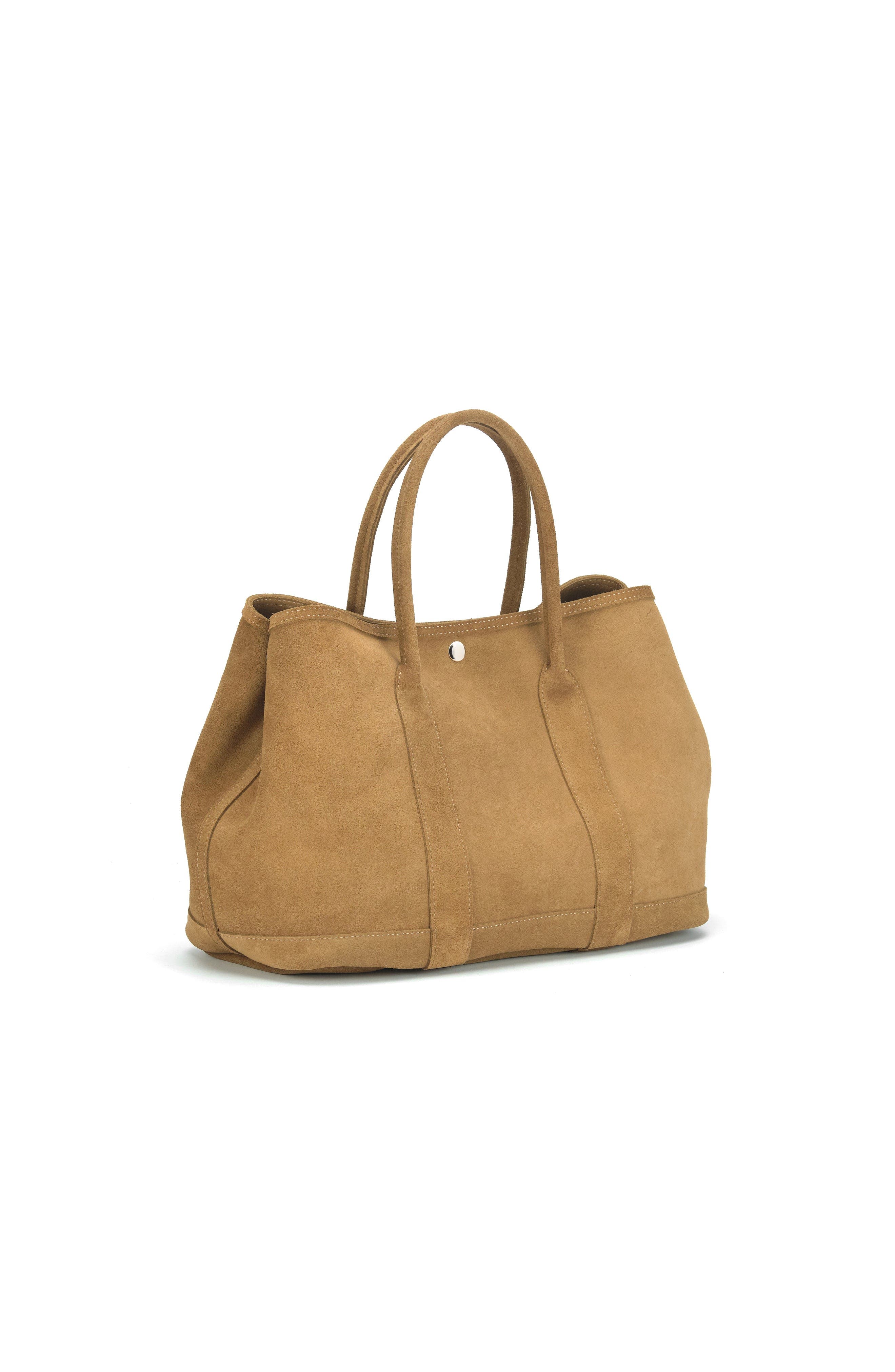 Ezra Arthur Audrey Nubuck Suede Leather Tote Bag, Alternate, color, Sand