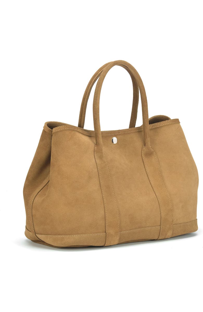 Ezra Arthur Audrey Nubuck Suede Leather Tote Bag, Alternate, color, Sand