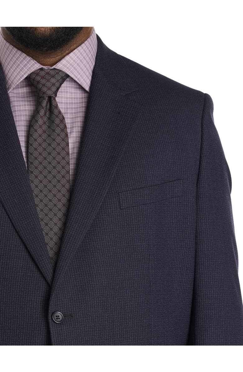 JV Reflex Big & Tall Graph Check Suit Jacket, Alternate, color, Purple