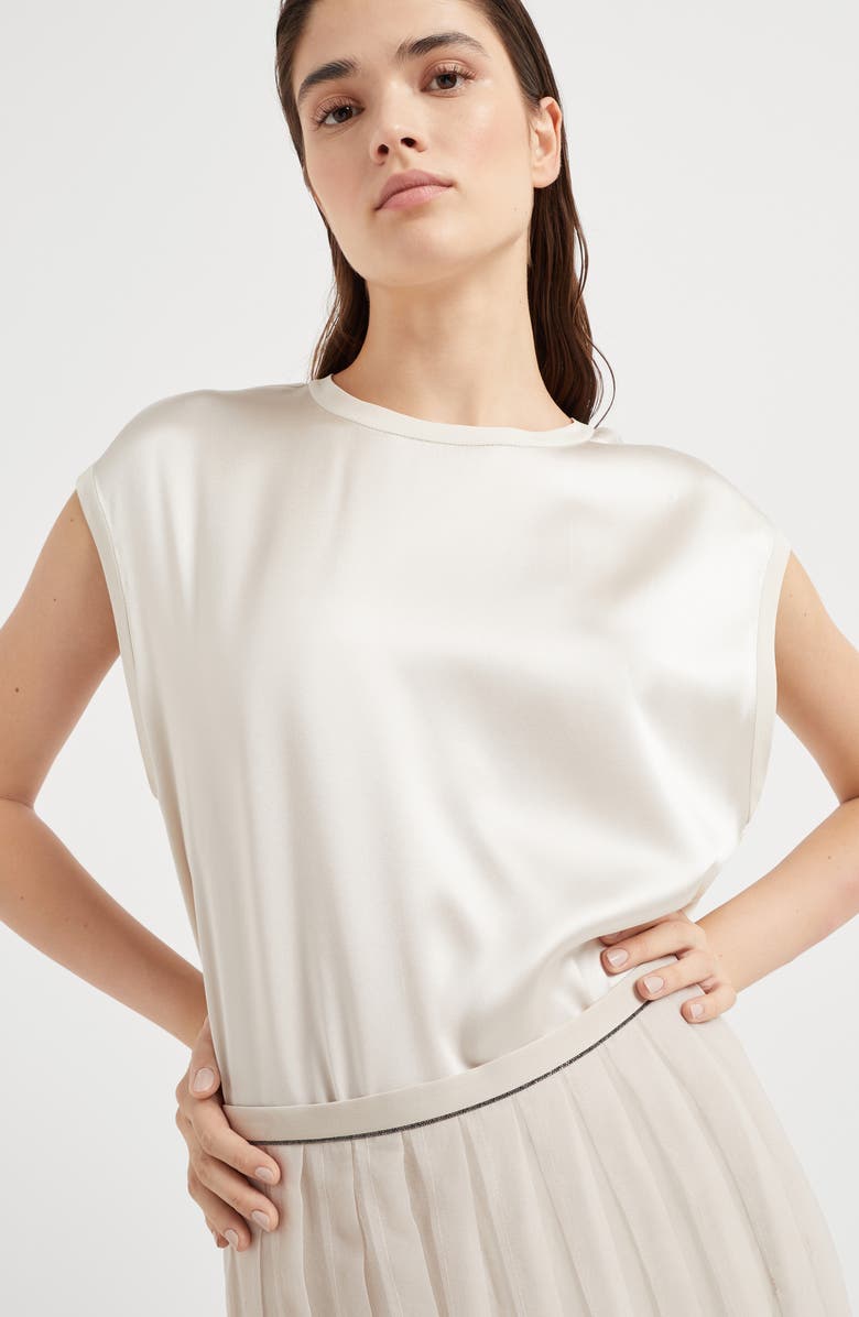 Brunello Cucinelli Pleated Maxi Skirt, Alternate, color, 