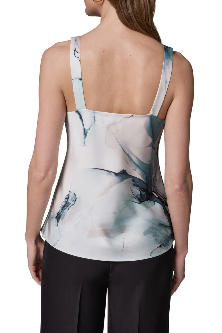 Cowl Neck Satin Tank, Alternate, color, DARK SKYLIGHT MULTI