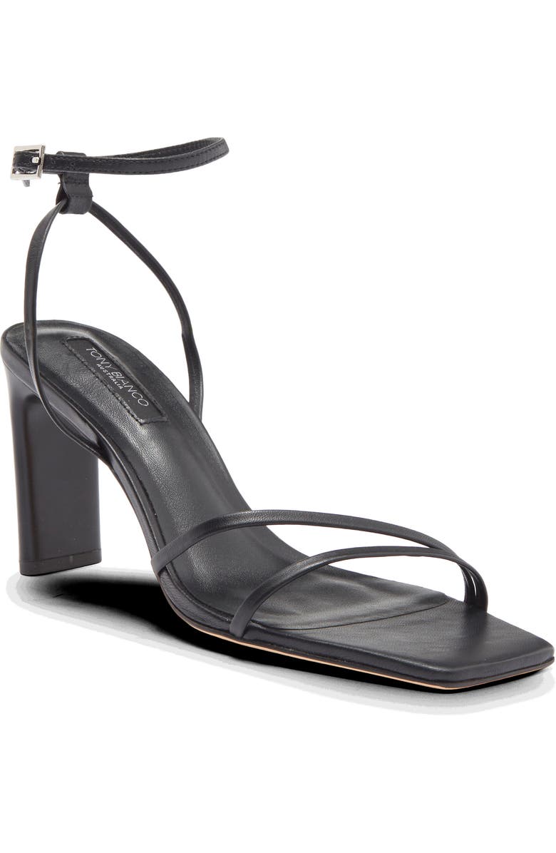 Tony Bianco Corso Ankle Strap Sandal, Main, color, Black Nappa