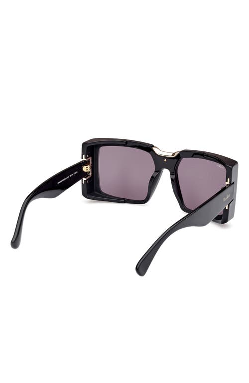 Max Mara 55mm Rectangular Sunglasses