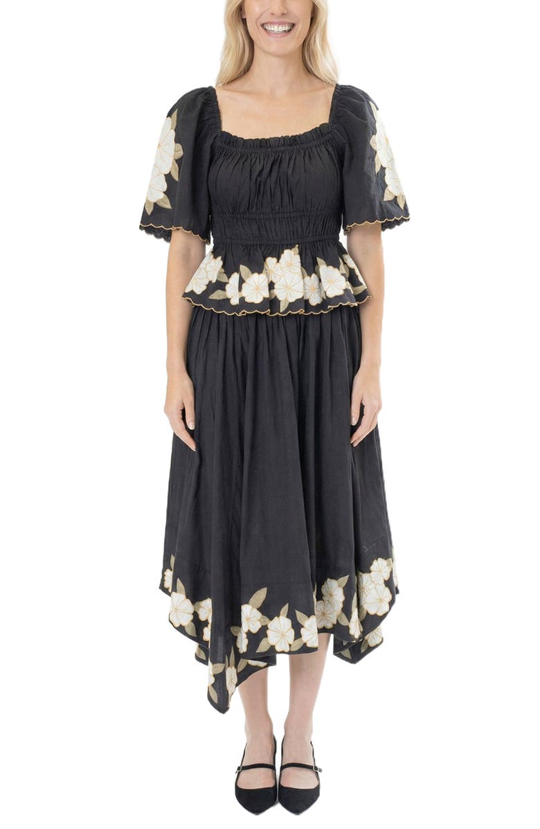 AREA STARS Gia Floral Top, Alternate, color, Black Multi