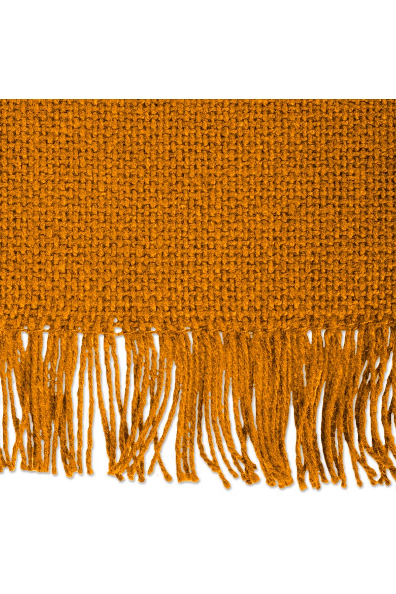 Solid Heavyweight Fringed Placemat Set/6, Alternate, color, Pumpkin Spice