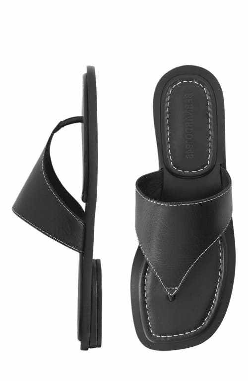 Bernardo1946 Footwear Agora Thong Sandal In Black