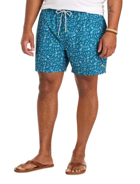 Big & Tall Night Schooled Swim Trunks
