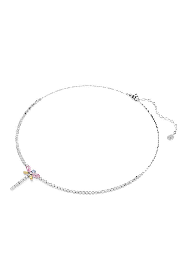 x Ariana Grande Multicolor Crystal Pendant Necklace, Alternate, color, SILVER/ MULTI