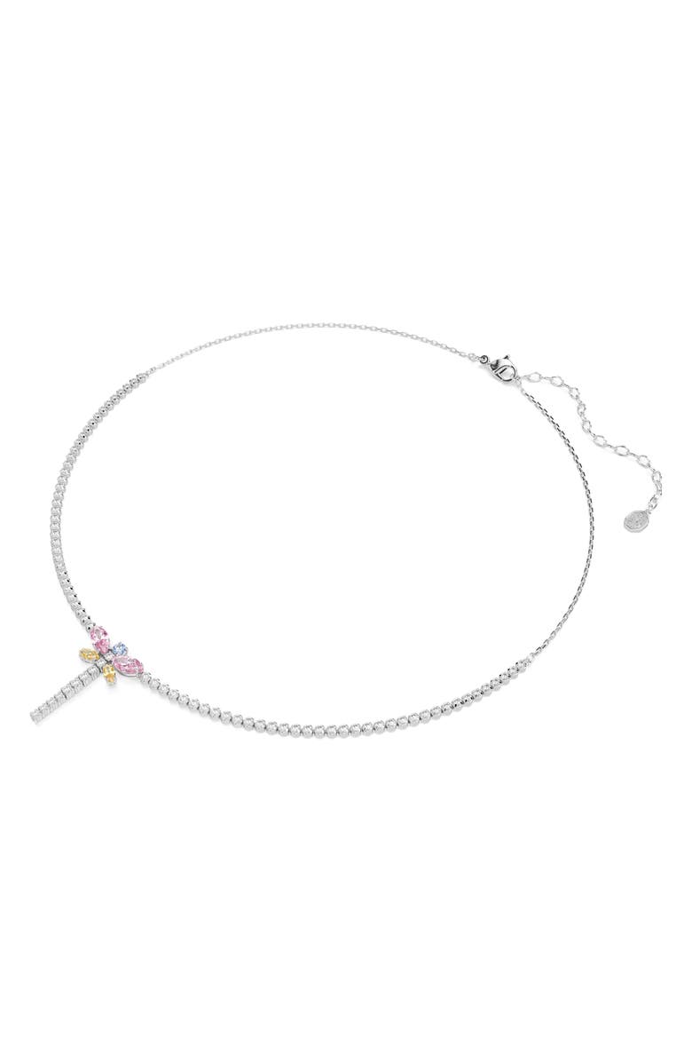 Swarovski Multicolor Crystal Pendant Necklace, Alternate, color, Silver/ Multi