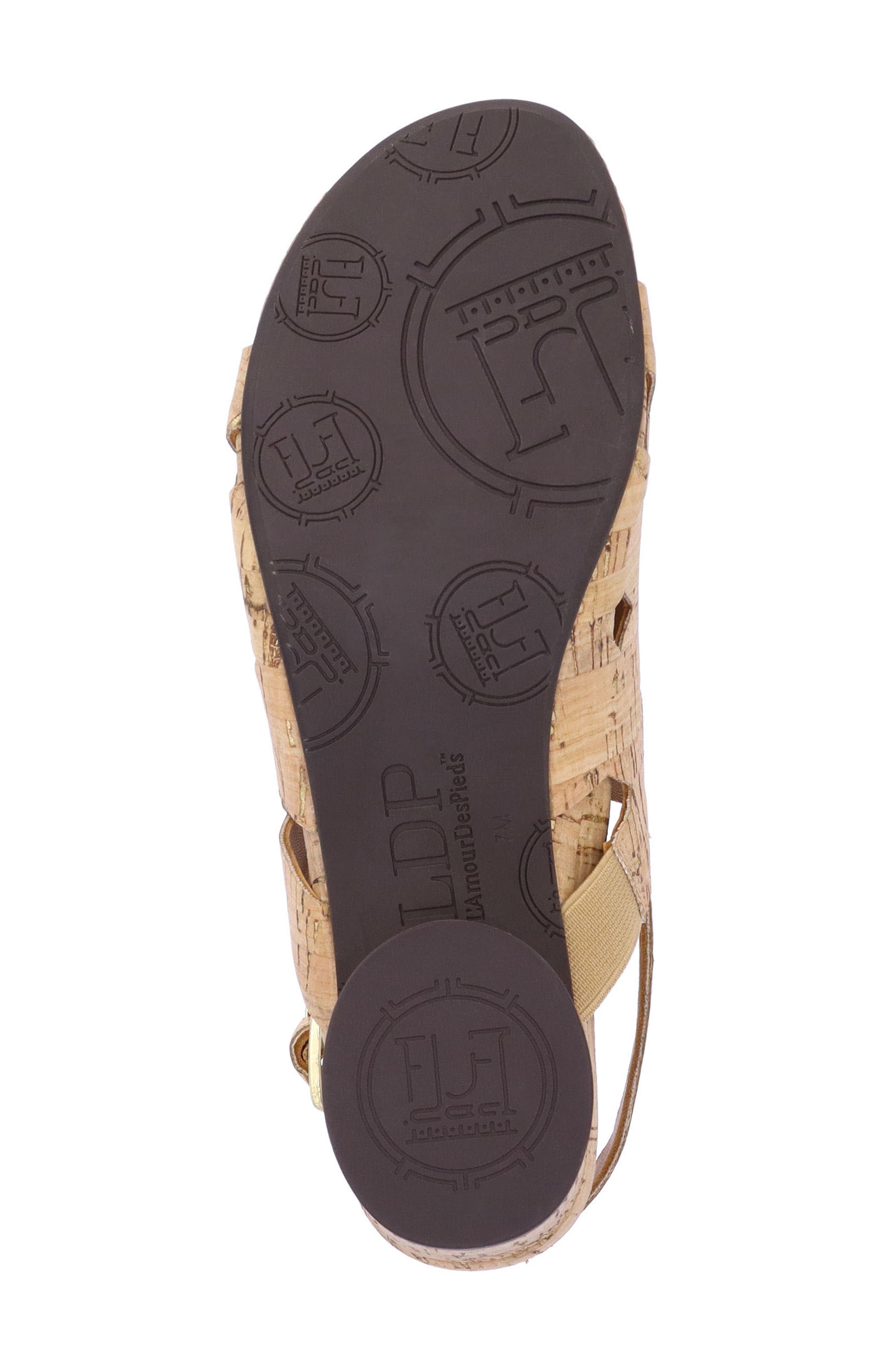 L'Amour des Pieds Elloise Slingback Sandal, Alternate, color, Natural/ Gold