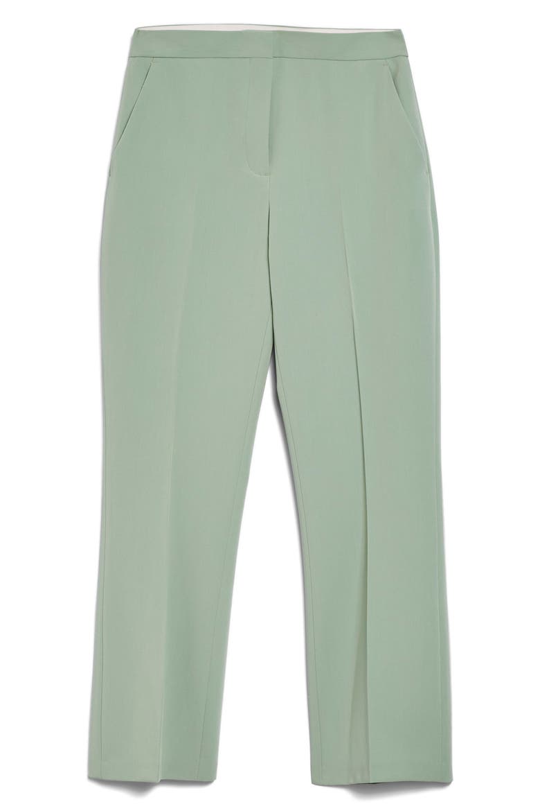 Cropped Suit Trousers, Alternate, color, LIGHT GREEN