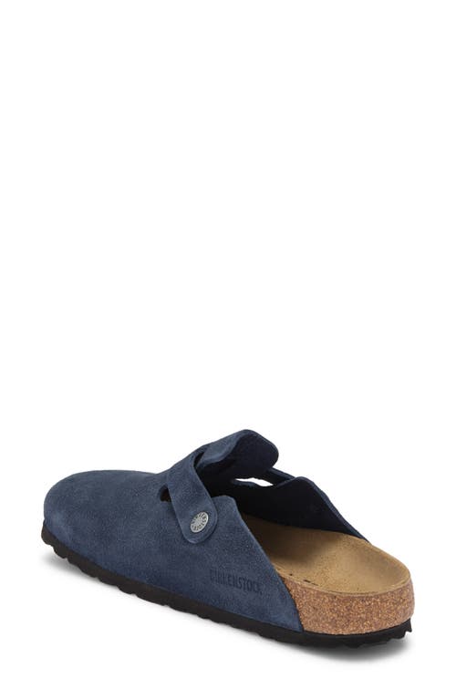 Birkenstock Boston Suede Mules In Multi