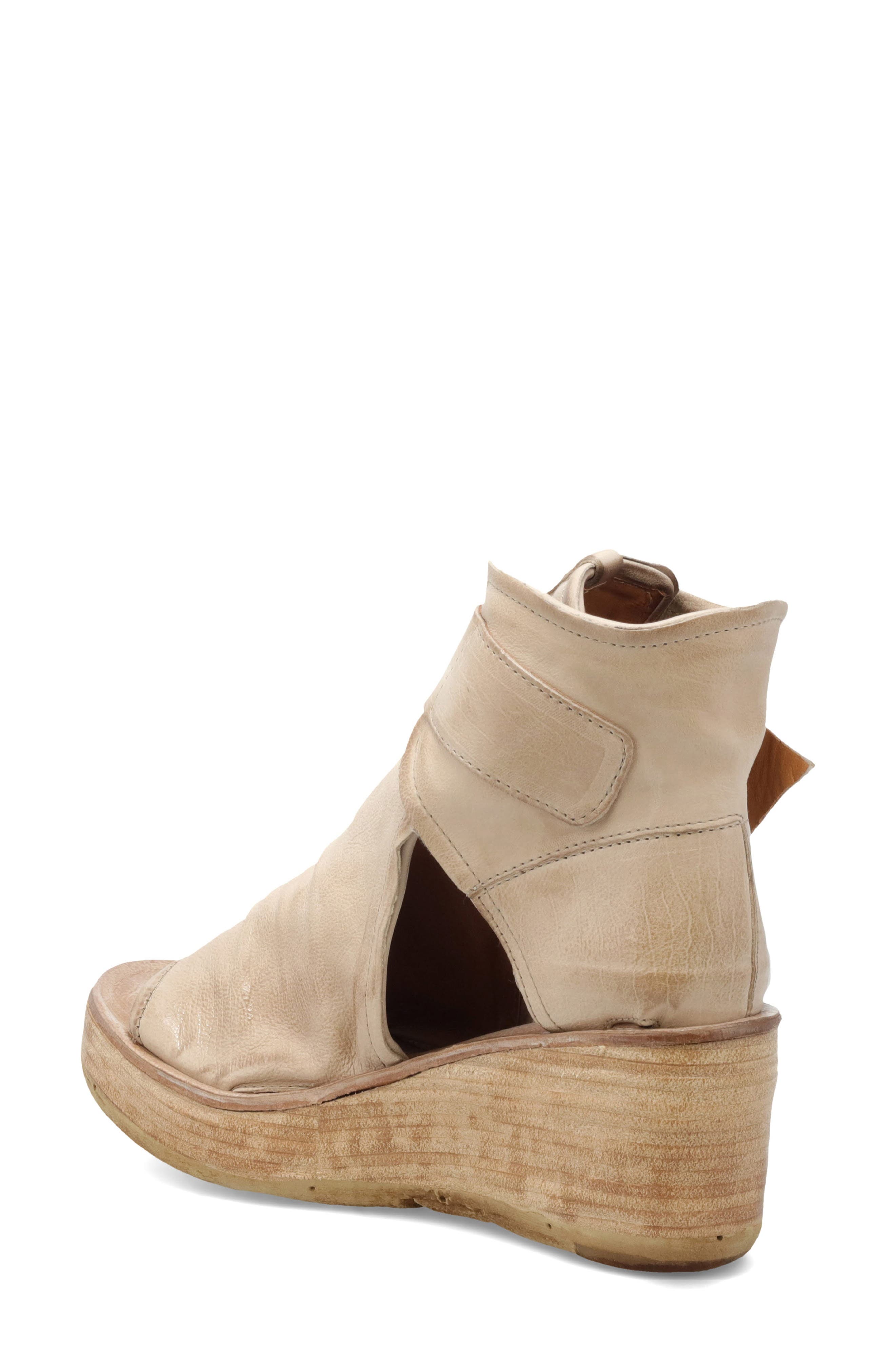 Naya Wedge Sandal, Alternate, color, BONE