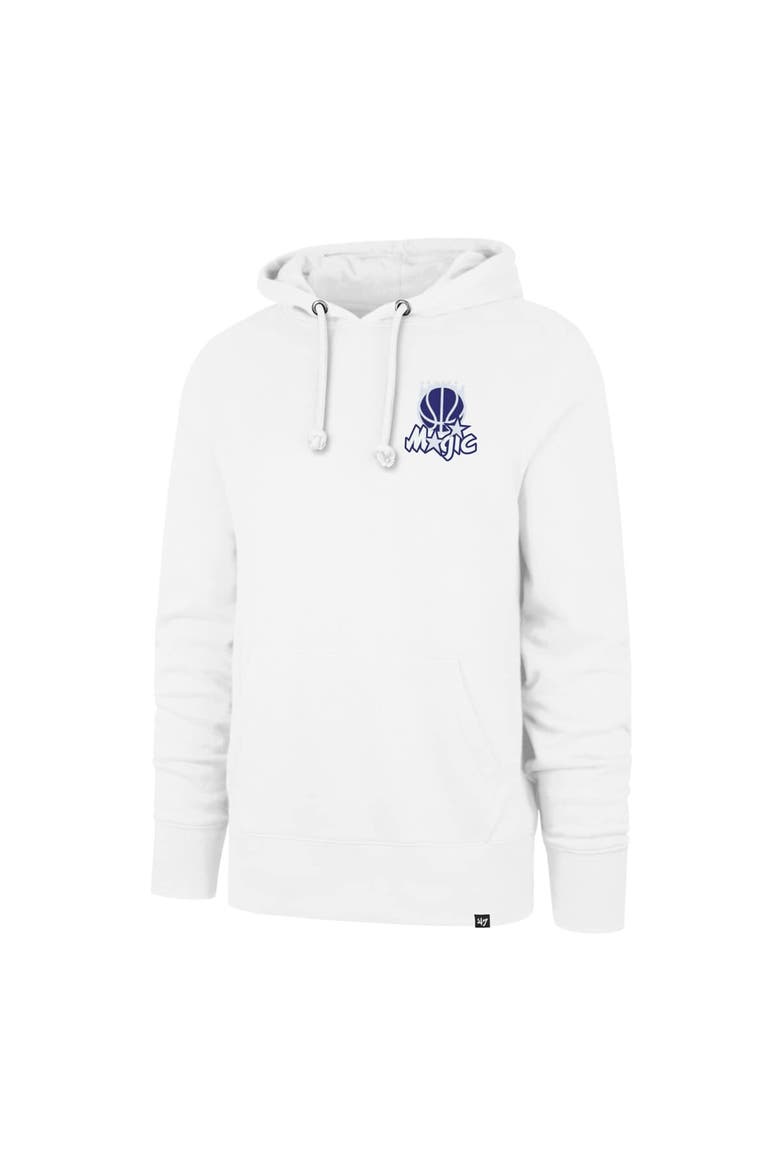 Men's '47 White Orlando Magic 2025/26 City Edition Jab Step Headline Hoodie, Alternate, color, White