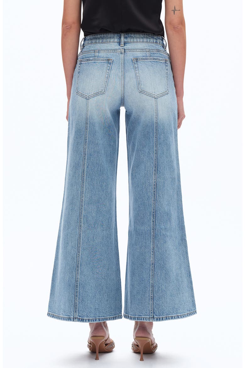 Rhinestone Pocket Flare Jeans, Alternate, color, LIGHT BLUE