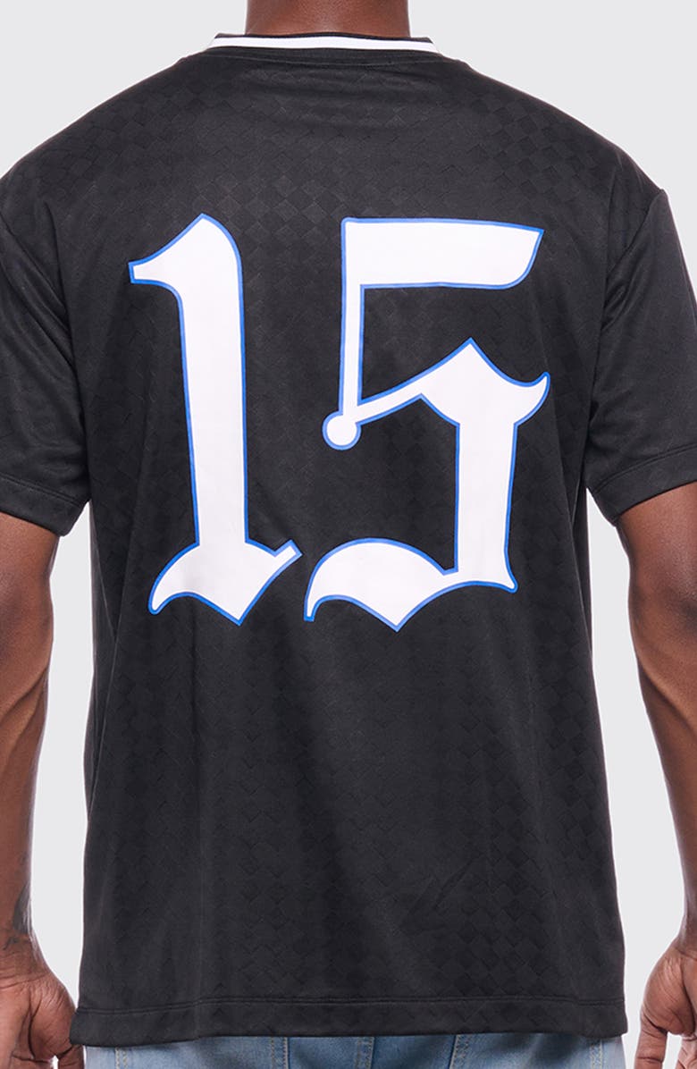 Rolling Loud Victory Short Sleeve Soccer Jersey, Alternate, color, Black