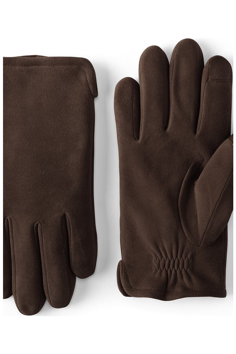 EZ Touch Suede Gloves, Main, color, Rich Coffee