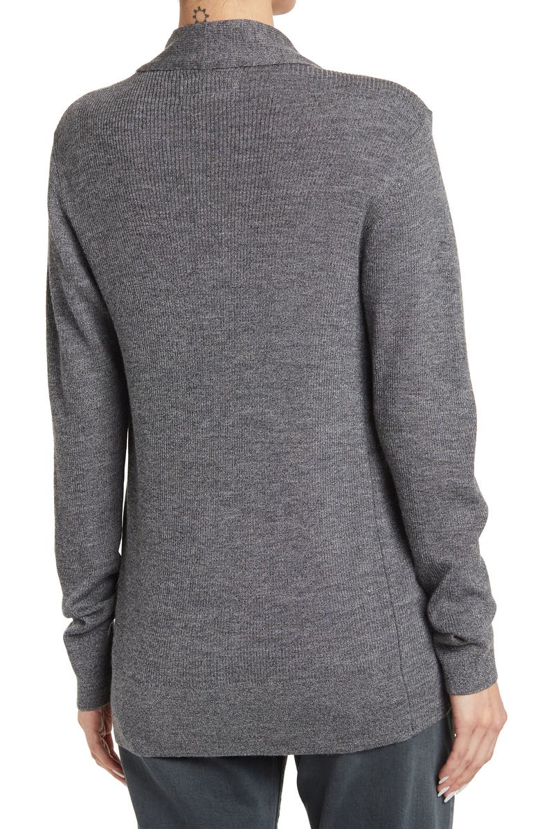 AllSaints Mode Slim Fit Merino Wool Cardigan, Alternate, color, 