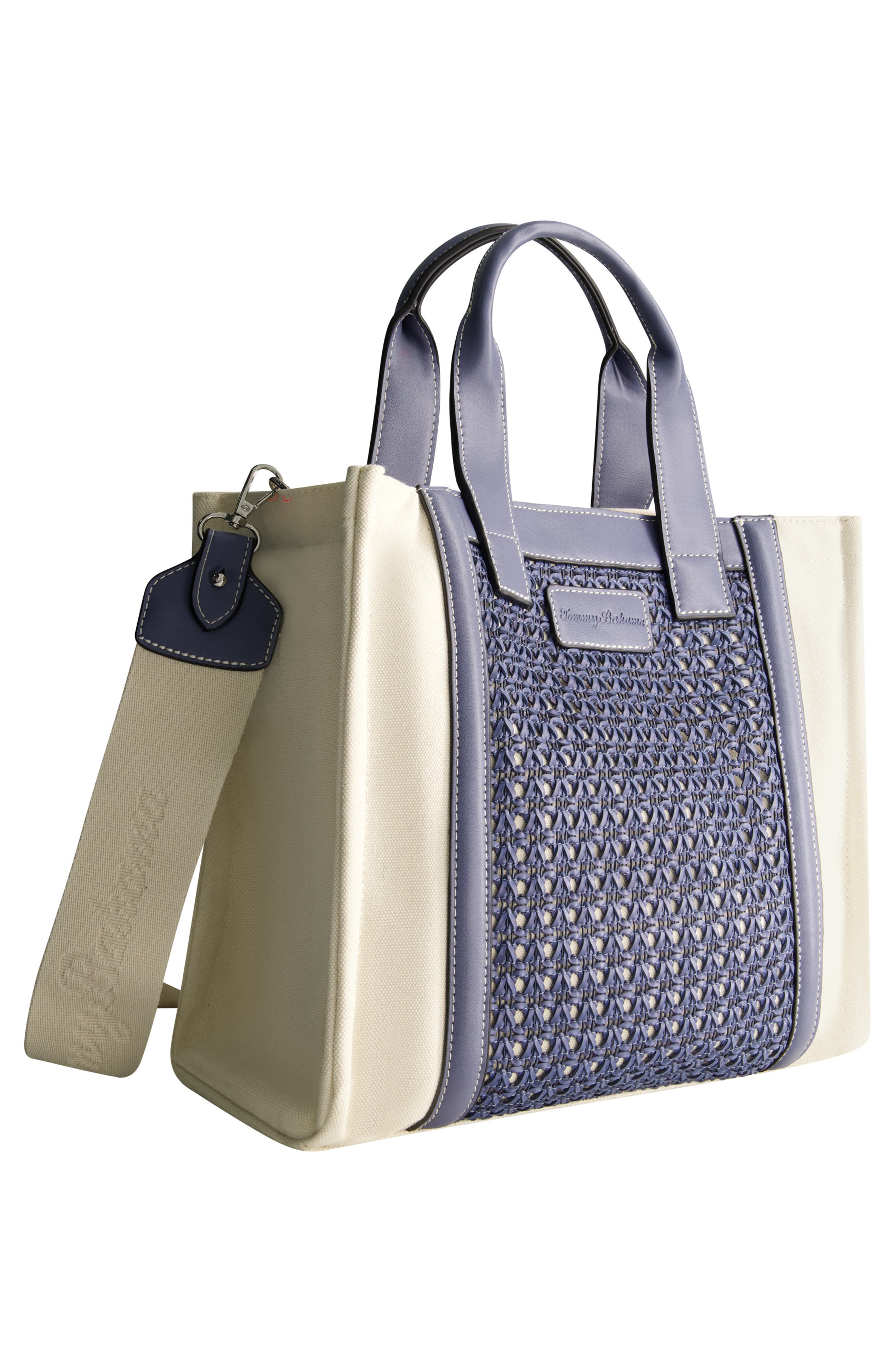 Tommy Bahama Woven Medium Tote Bag, Alternate, color, Blue