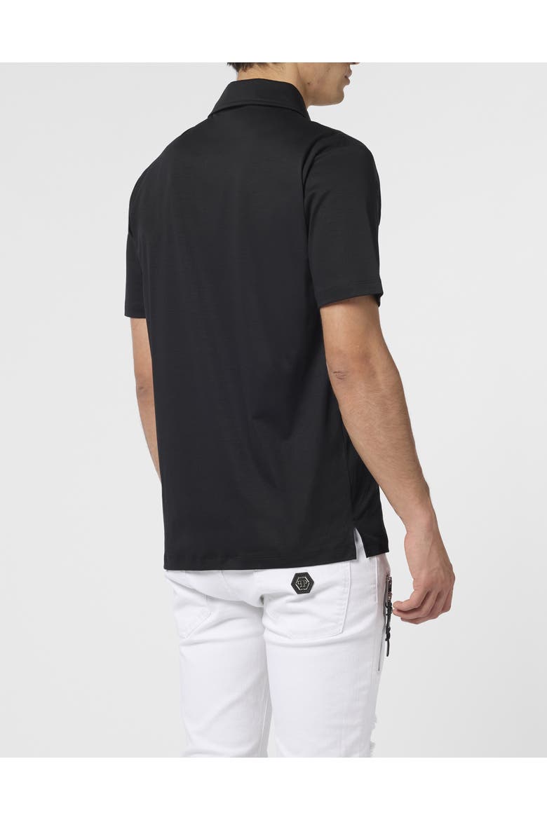 Classic Polo Shirt Hexagon Men, Alternate, color, black