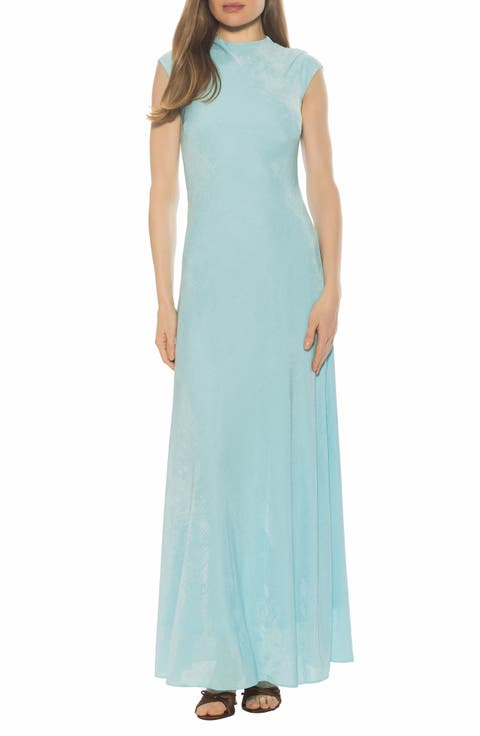 Nalani Mock Neck Maxi Dress