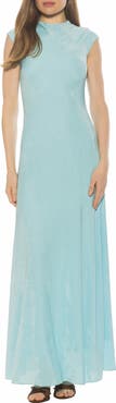 Alexia Admor Nalani Mock Neck Maxi Dress