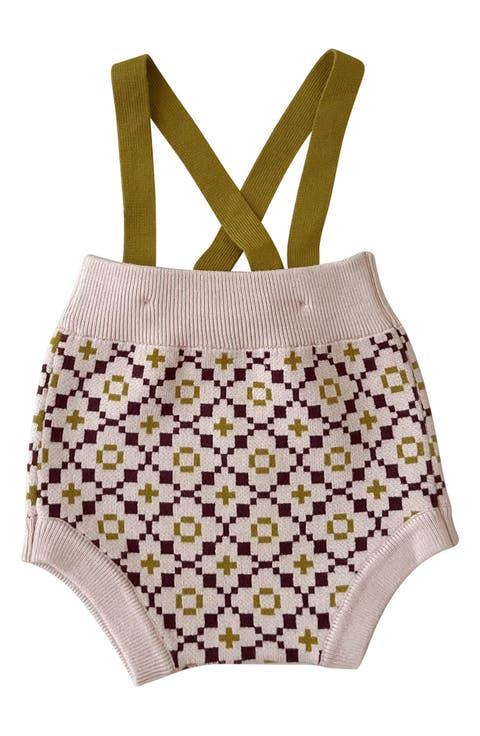 Jacquard Suspender Bodysuit (Baby)