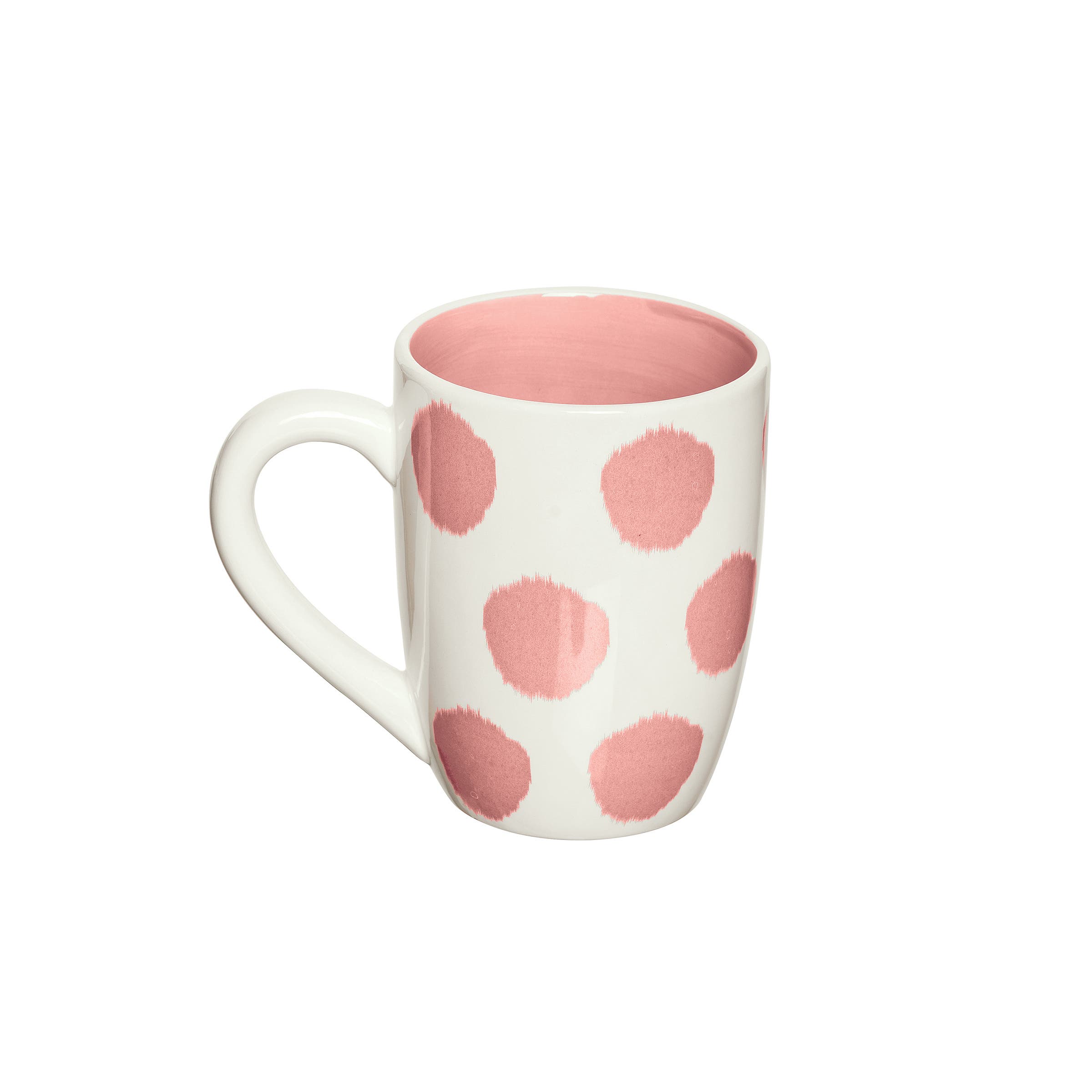 Carol & Frank Dot Mug In Pink